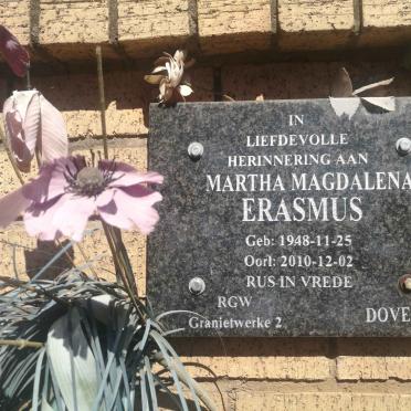 ERASMUS Martha Magdalena 1948-2010