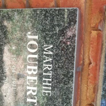 JOUBERT Marthie 1931-2018