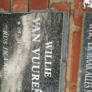 VUUREN Willie, van 1931-2018