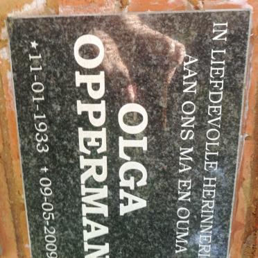 OPPERMAN Olga 1933-2009