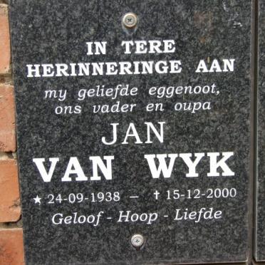 WYK Jan, van 1938-2000