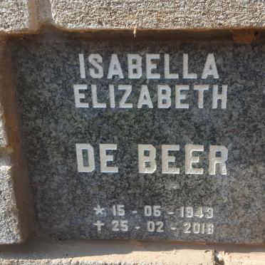 BEER Isabella Elizabeth, de 1943-201?
