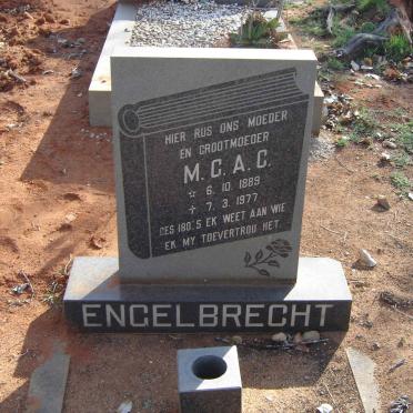 ENGELBRECHT M.C.A.C. 1889-1977
