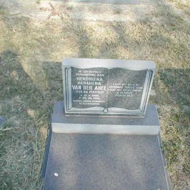 AHEE Hendriena Hermiena, van der nee DU PLESSIS 1908-1992