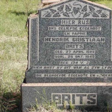 BRITS Hendrik Cristiaan 1888-1940