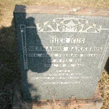 BAKKERUS Hermanus 1855-1942
