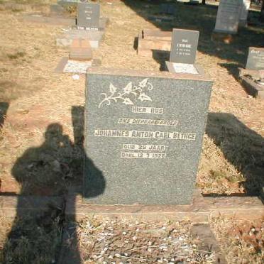 BETHGE Johannes Anton Carl 1890-1928