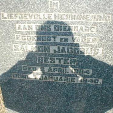 BESTER Salmon Jacobus 1884-1940