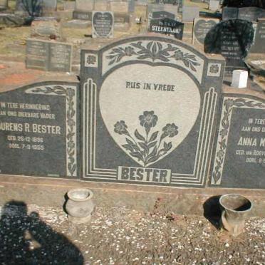 BESTER Lourens R. 1896-1955 &amp; Anna M. VAN ROOYEN 1897-1951