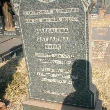 BRINK Magdalena Catharina 1854-1943