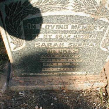 BEUKES Sarah Sophia nee SWARTS 1852-1918
