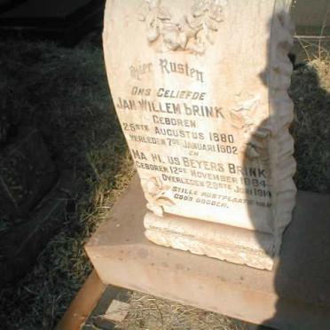 BRINK Jan Willem 1880-1901 :: BRINK Marthinus Beyers 1884-1914