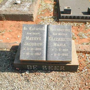 BEER Mathys Jacobus, de 1899-1967 &amp; Elizabeth Maria 1904-1990
