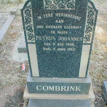 COMBRINK Petrus Johannes 1868-1952
