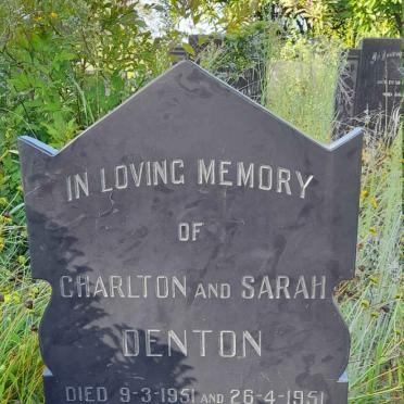 DENTON Charlton -1951 &amp; Sarah -1951