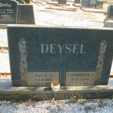 DEYSEL Jan L.G. 1905-1967 &amp; Cornelia A. 1910-1988
