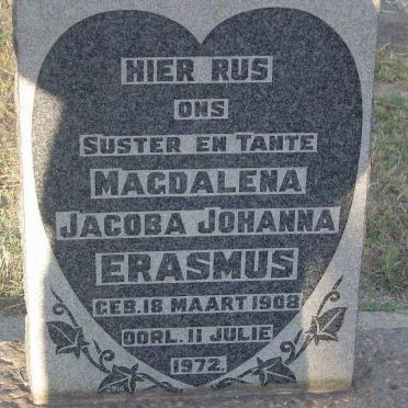 ERASMUS Magdalena Jacoba Johanna 1908-1972