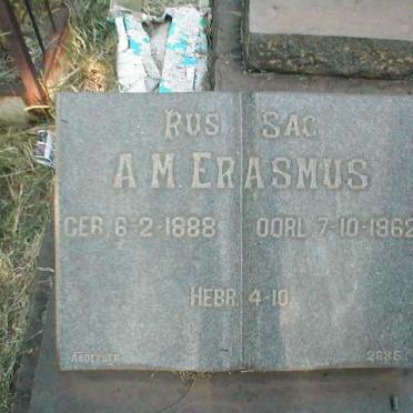 ERASMUS A.M. 1888-1962