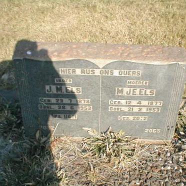 ELS J.M. 1873-1953 &amp; M.JE. 1877-1953