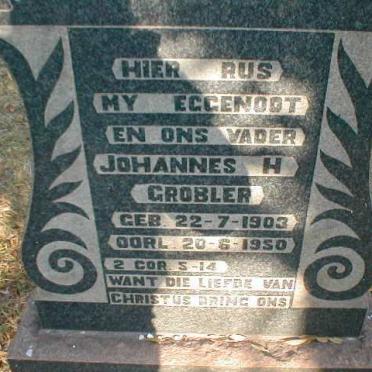 GROBLER Johannes H. 1903-1950