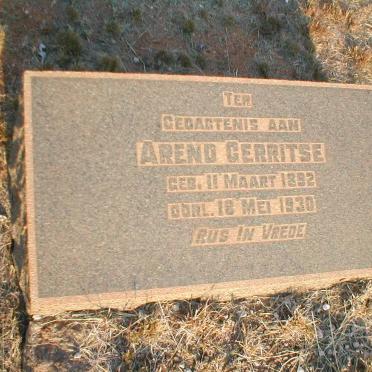 GERRITSE Arend 1892-1930