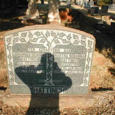HATTINGH Johannes Hendrik 1858-1947 &amp; Martha Susanna PUTTER 1864-1949