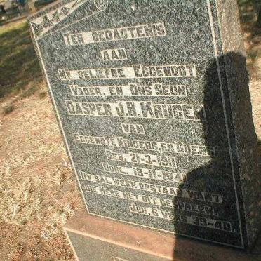 KRUGER Casper J.H. 1911-1941