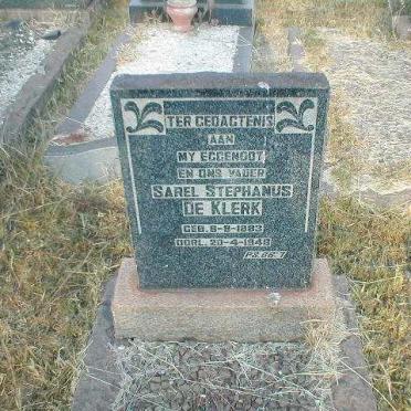 KLERK Sarel Stephanus, de 1883-1948