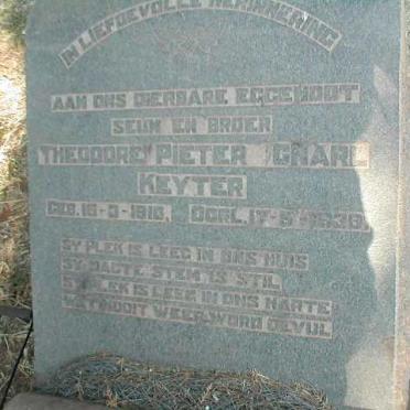 KEYTER Theodore Pieter Charl 1910-1938