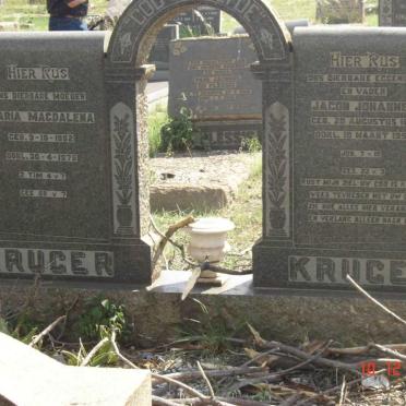 KRUGER Jacob Johannes 1878-1952 &amp; Maria Magdalena 1882-1975