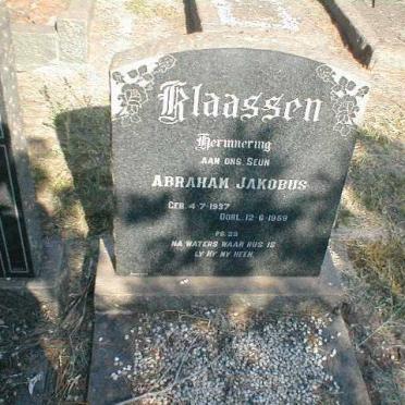 KLAASEN Abraham Jakobus 1937-1969