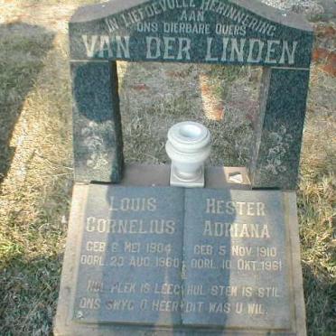 LINDEN Louis Cornelius, van der 1904-1960 &amp; Hester Adriana 1910-1961