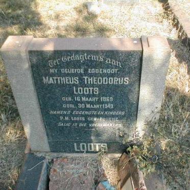LOOTS Mattheus Theodorus 1869-1943