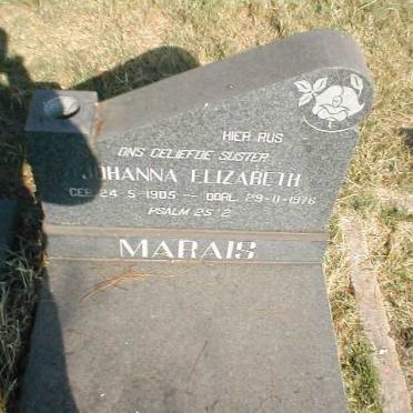 MARAIS Johanna Elizabeth 1905-1976