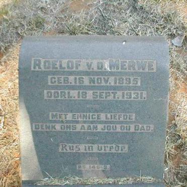 MERWE Roelof, van der 1895-1931