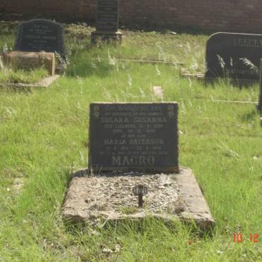 MAGRO Susara Susanna nee LIZEMORE 1894-1948 :: PATERSON Maria nee MAGRO 1916-1940