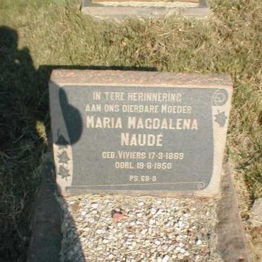NAUDE Maria Magalena nee VIVIERS 1889-1950