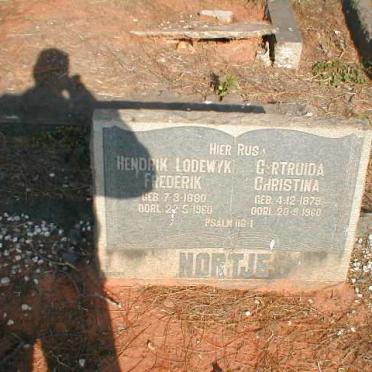 NORTJE Hendrik Lodewyk Frederik 1880-1960 &amp; Gertruida Christina 1879-1960