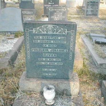 OLIVIER Frederik Johannes 1892-1946