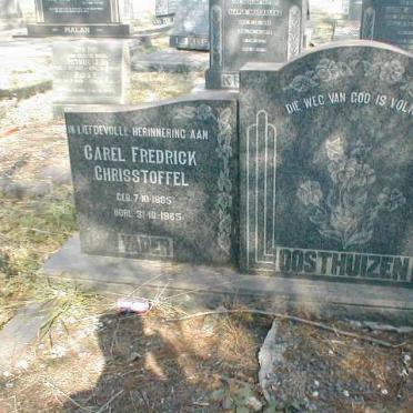 OOSTHUIZEN Carel Fredrick Chrisstoffel 1885-1965