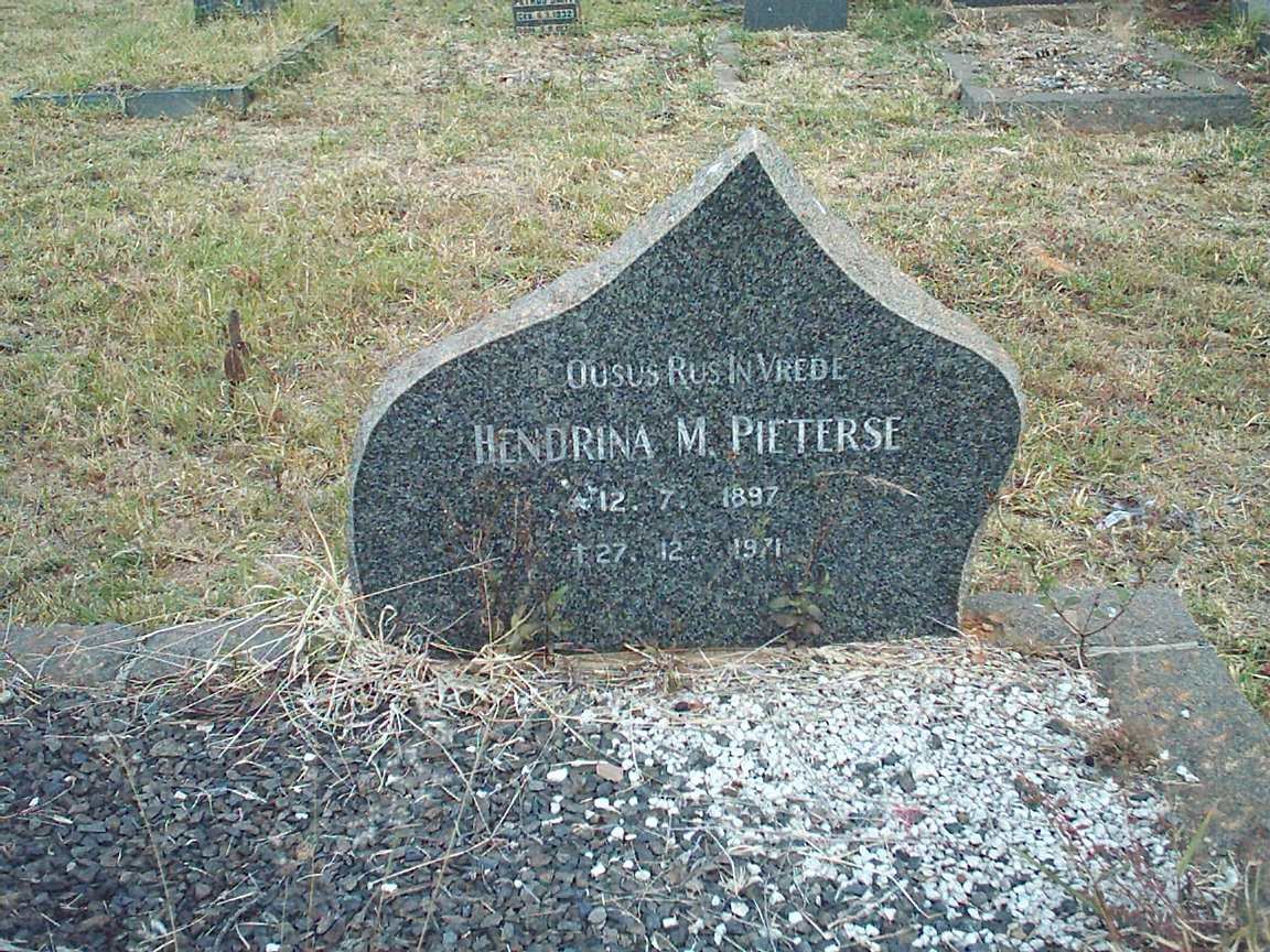 PIETERSE Hendrina M. 1887-1971