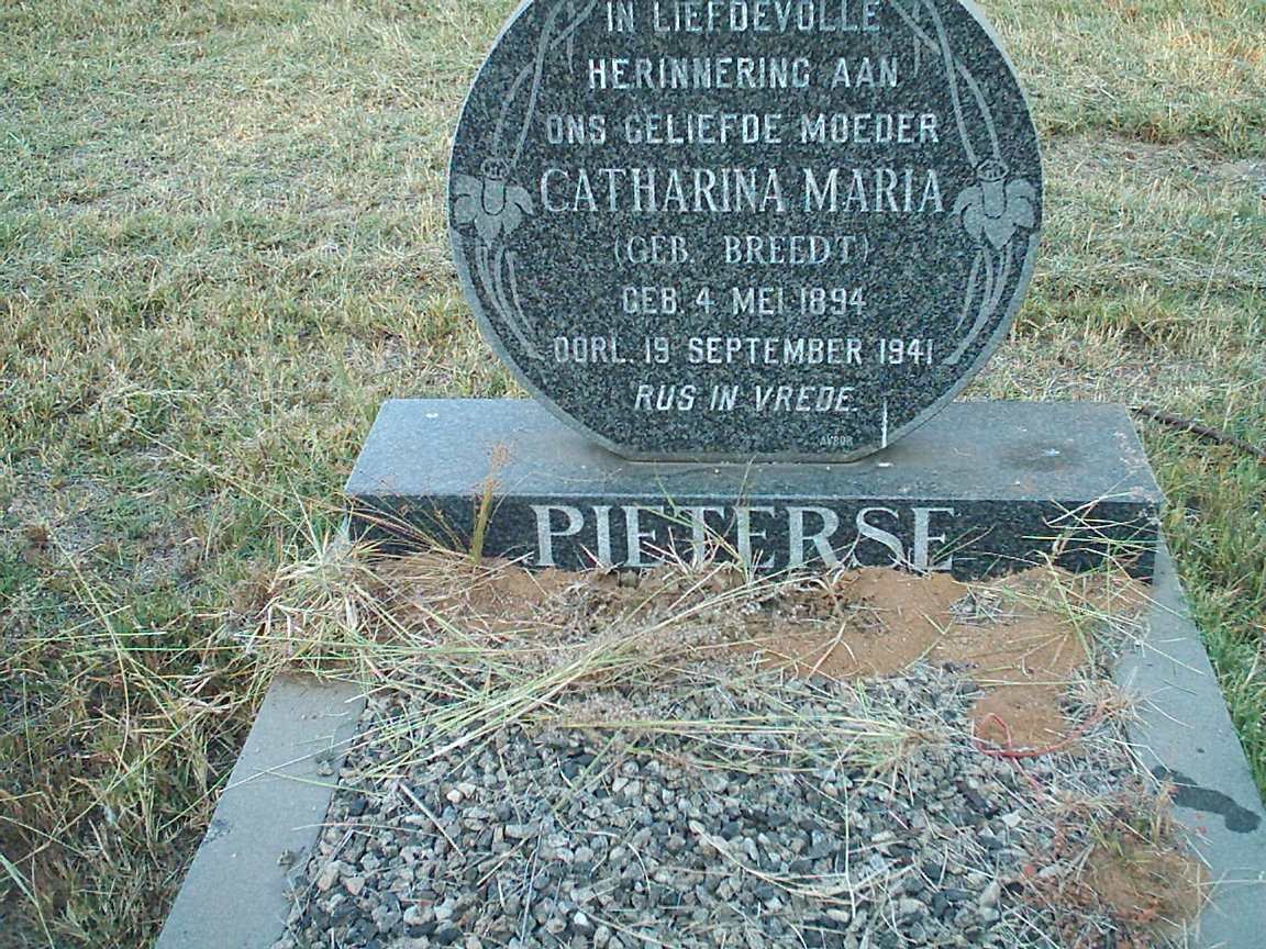 PIETERSE Catharina Maria nee BREEDT 1894-1941