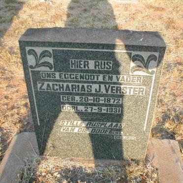 VERSTER Zacharias J. 1872-1931