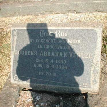 VENTER Lourens Abraham 1890-1964