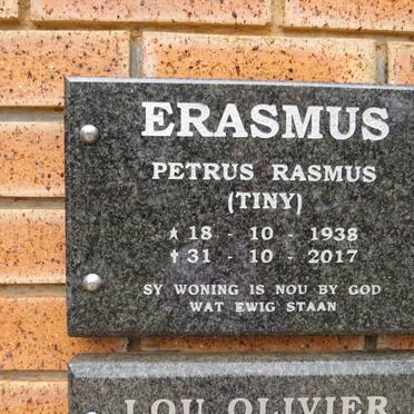 ERASMUS Petrus Rasmus 1938-2017