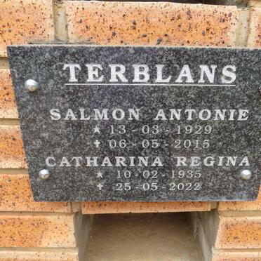TERBLANS Salmon Antonie 1929-2015 & Catharina Regina 1935-2022