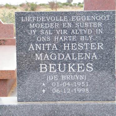 BEUKES Anita Hester Magdalena nee DE BRUYN 1951-1998