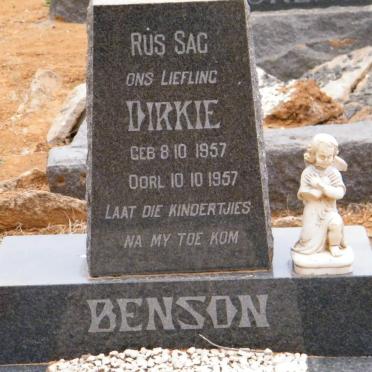 BENSON Dirkie 1957-1957