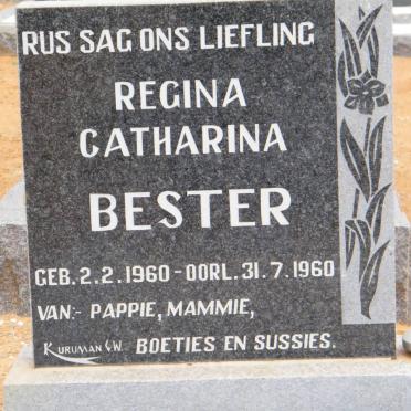 BESTER Regina Catharina 1960-1960