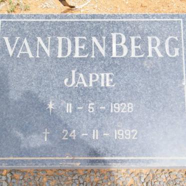 BERG Japie, van den 1928-1992